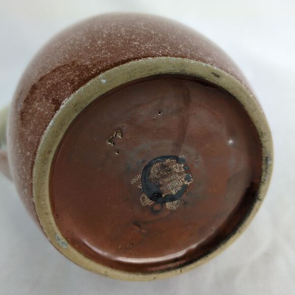 Vtg Mid-Century Harmony House Stonecrest Coffee Tea Pot 10" Tall Speckled w/ Lid - Picture 9 of 9